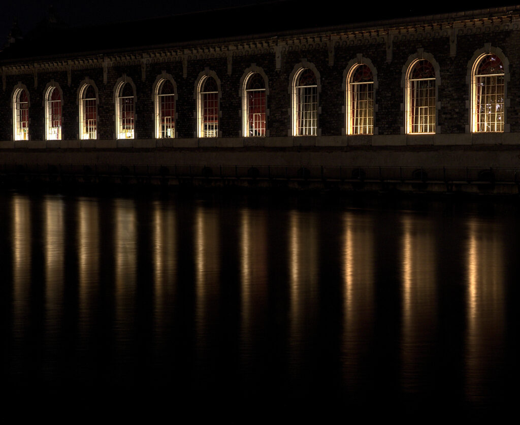 Le bâtiment des forces motrices de Genève.