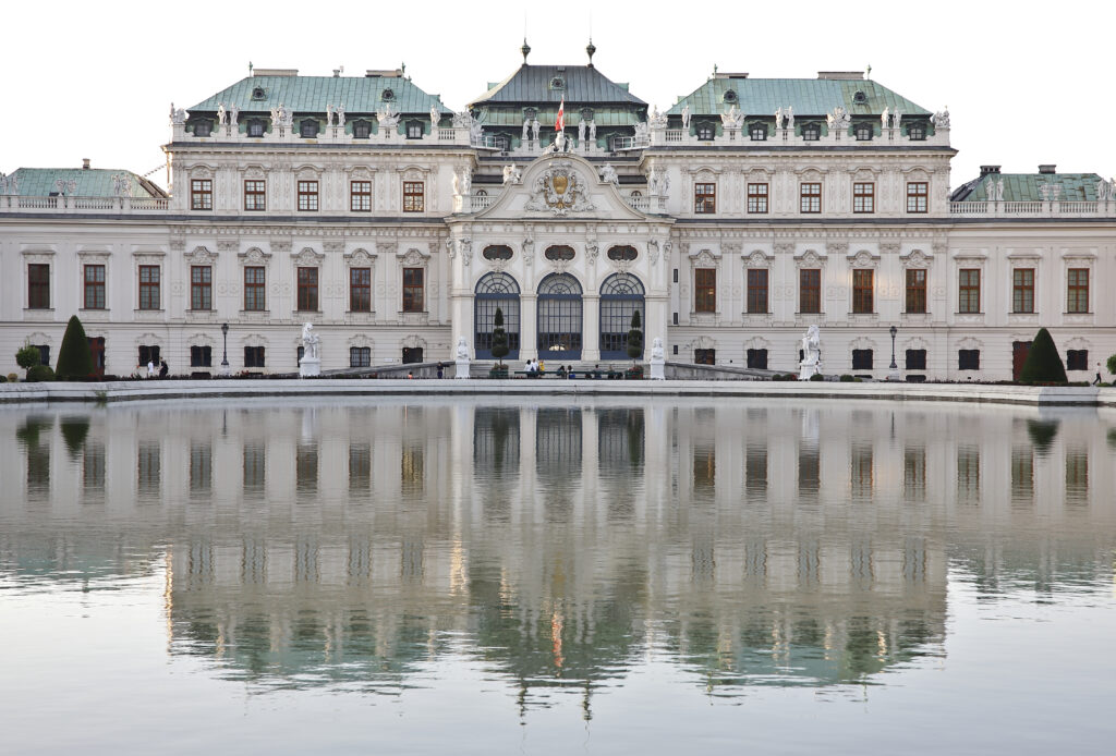 Le palais du Belvédère de Vienne.